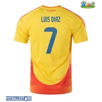 Colombia Luis Diaz #7 Hjemmedrakt Copa America 2024 Kortermet